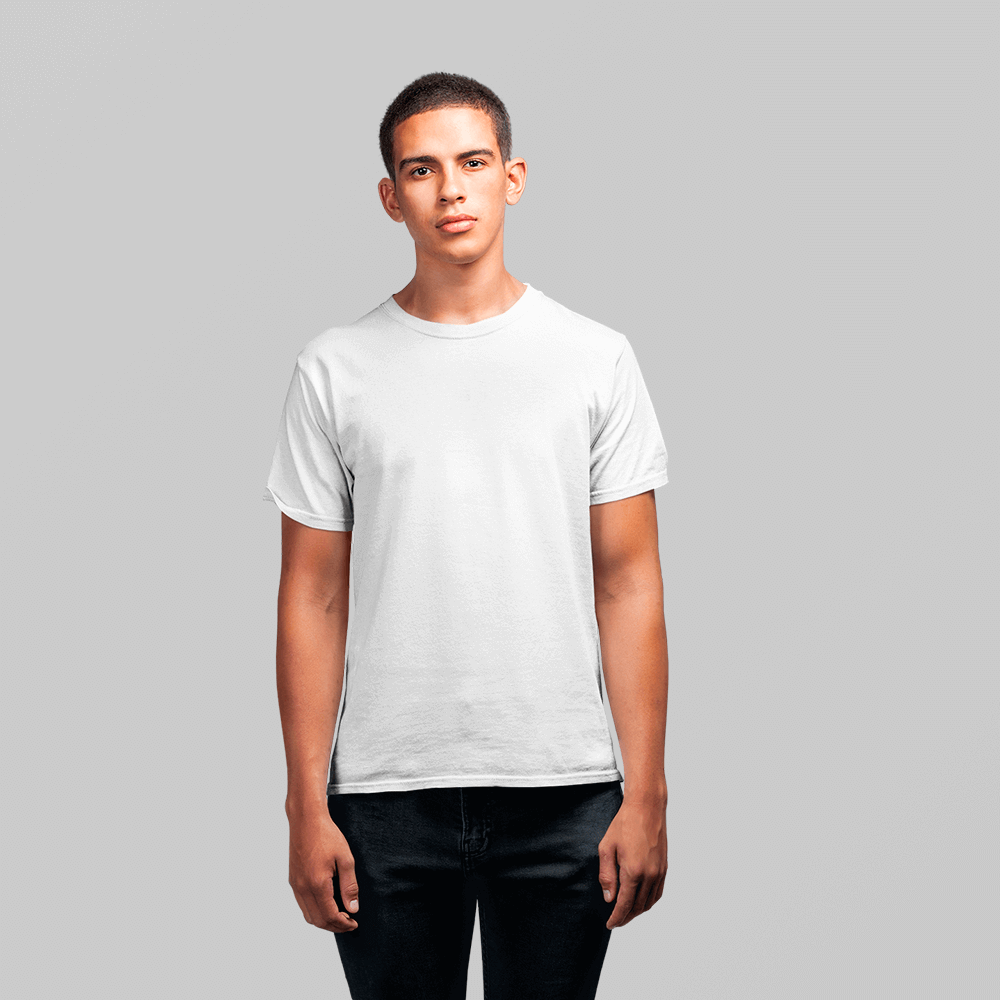 Белая мужская футболка без рисунка - Купить от 320 рублей