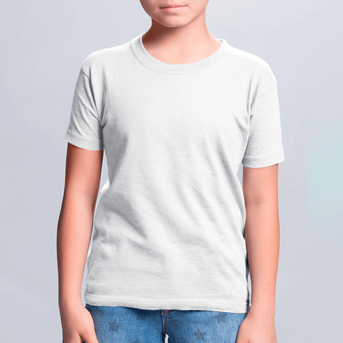 Белая детская футболка