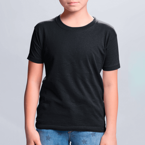 Черная детская футболка