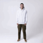 Белая мужская толстовка