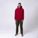 Красная мужская толстовка