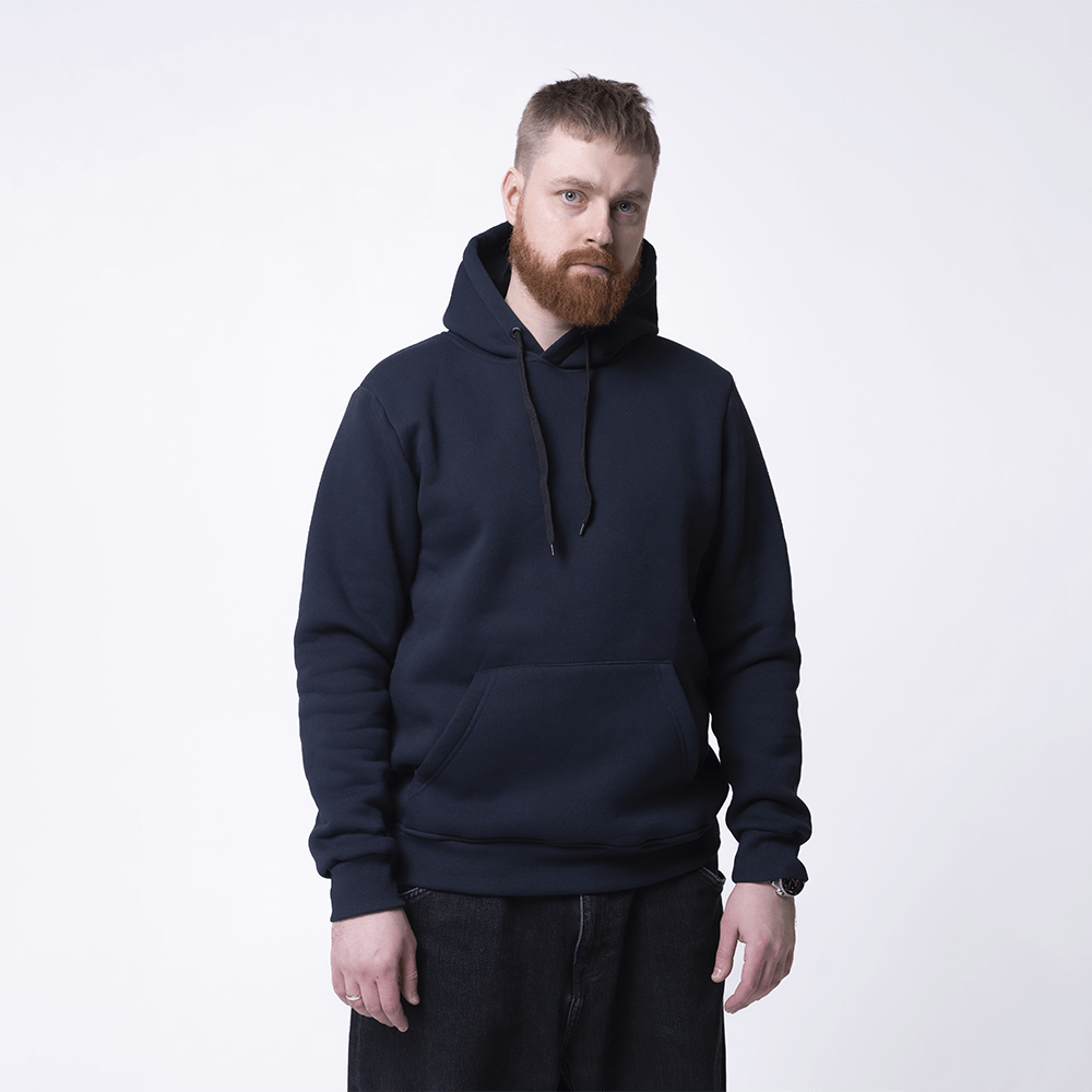 Темно-синяя мужская толстовка