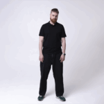 Мужское черное поло