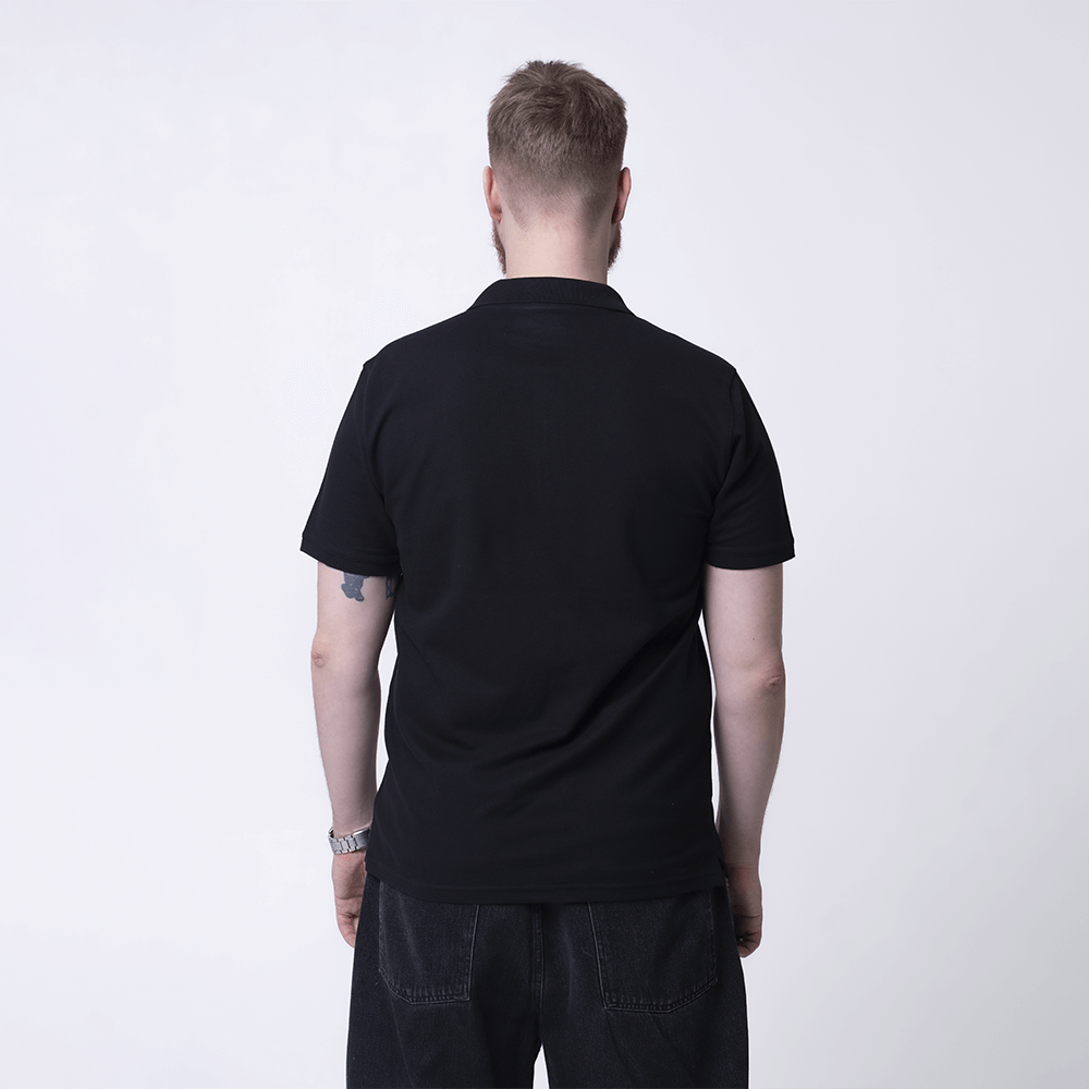 Мужское черное поло