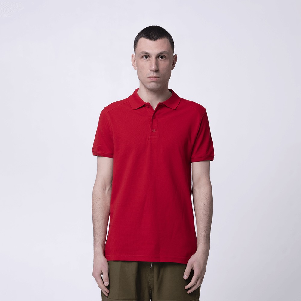 Мужское красное поло