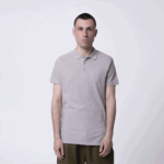Серое мужское поло