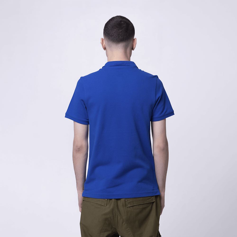 Мужское синее поло
