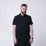 Темно-синее мужское поло