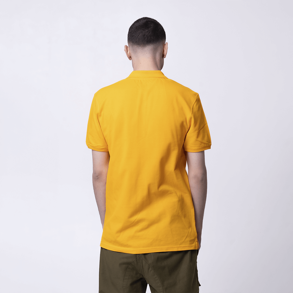 Мужское желтое поло