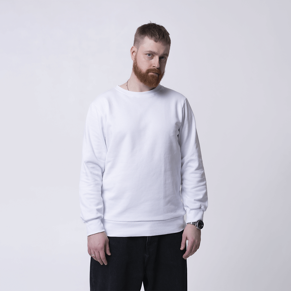 Белый мужской свитшот