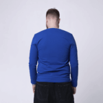 Синий лонгслив