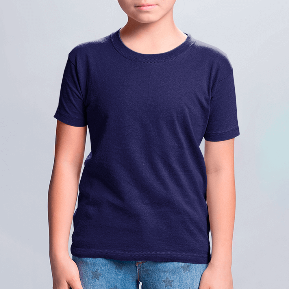 Темно-синяя детская футболка