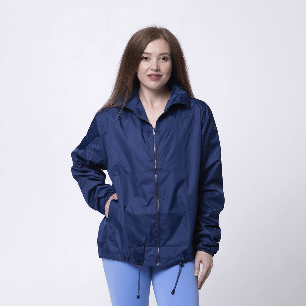 Темно-синяя ветровка