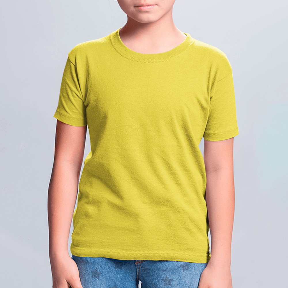 Желтая детская футболка