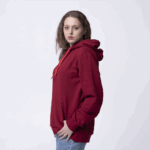 Бордовая женская толстовка