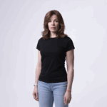 Черная женская футболка