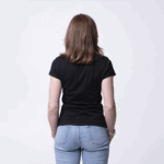 Черная женская футболка