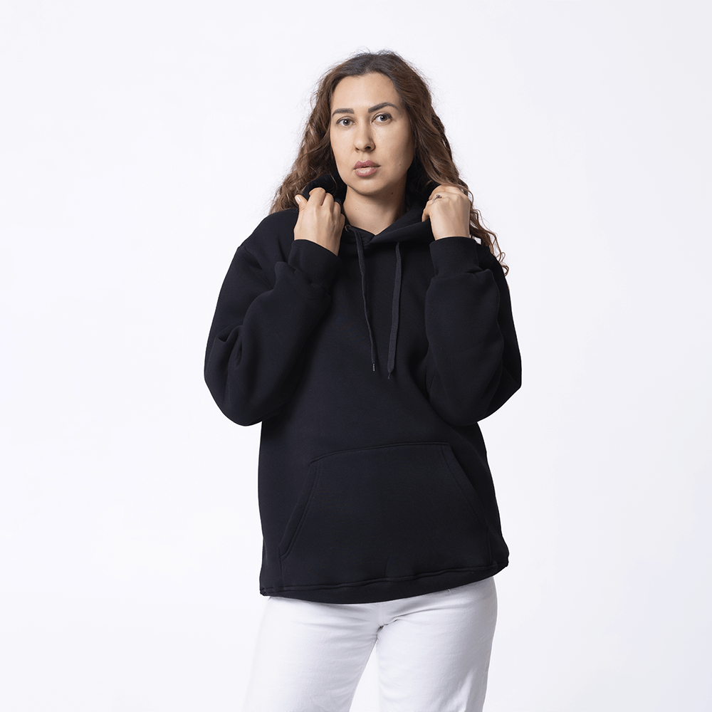 Черная женская толстовка