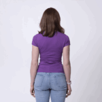 Фиолетовая женская футболка