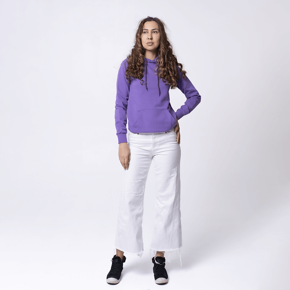 Фиолетовая женская толстовка