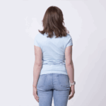 Голубая женская футболка