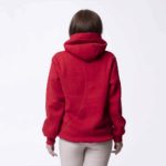 Красная женская толстовка