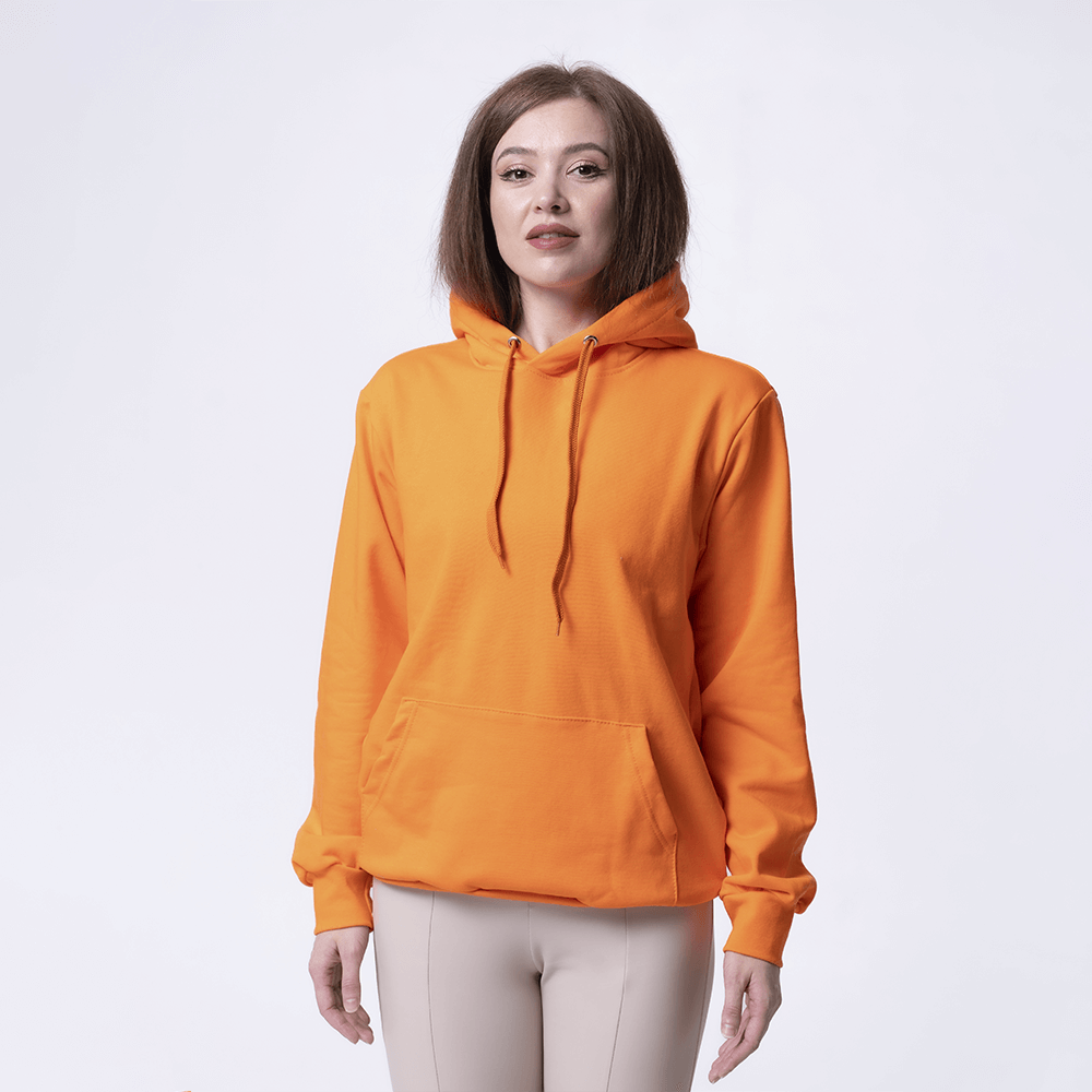 Оранжевая женская толстовка