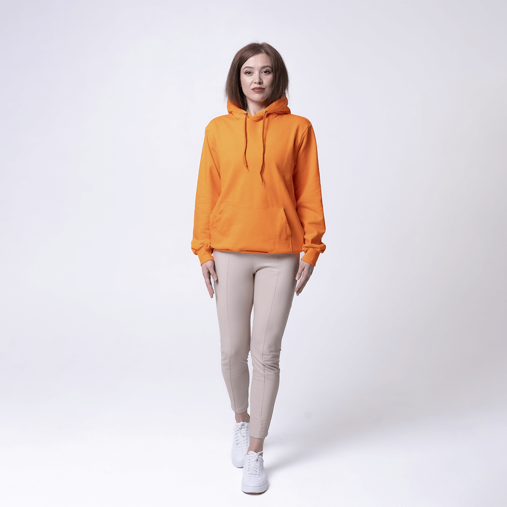 Оранжевая женская толстовка