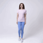 Розовая женская футболка