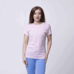 Розовая женская футболка