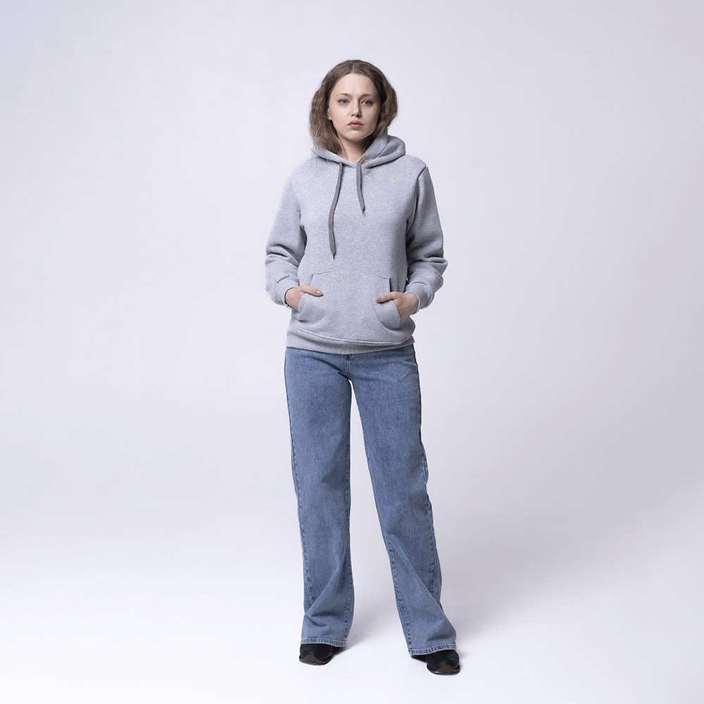 Серая женская толстовка