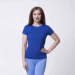 Синяя женская футболка