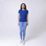 Синяя женская футболка