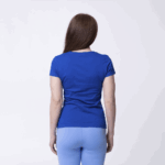 Синяя женская футболка