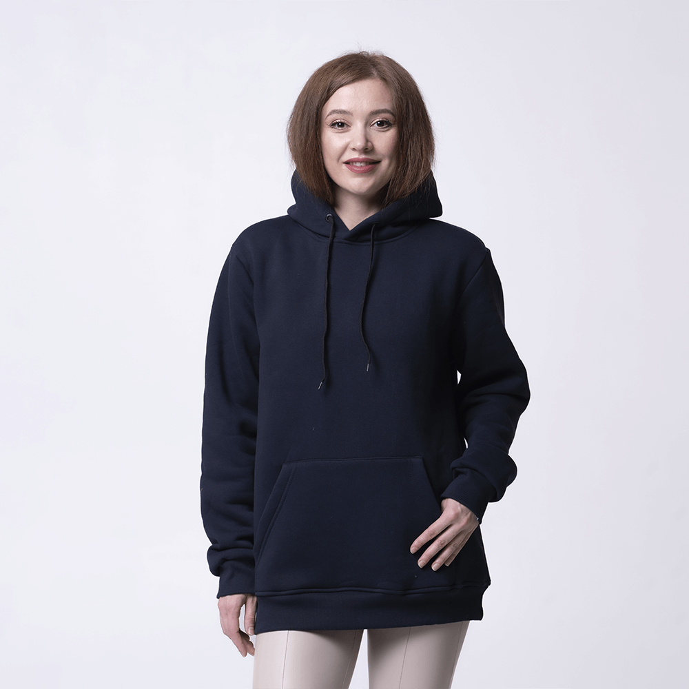Темно-синяя женская толстовка