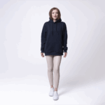 Темно-синяя женская толстовка