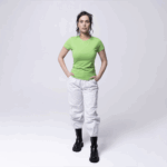 Салатовая женская футболка