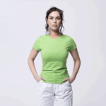 Салатовая женская футболка