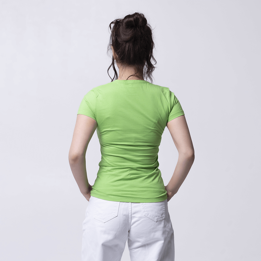 Салатовая женская футболка