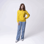 Желтая женская толстовка