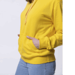Желтая женская толстовка