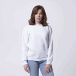 Белый женский свитшот