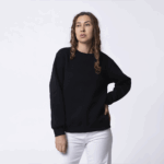 Черный женский свитшот