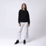 Черный женский свитшот