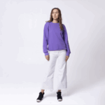 Фиолетовый женский свитшот