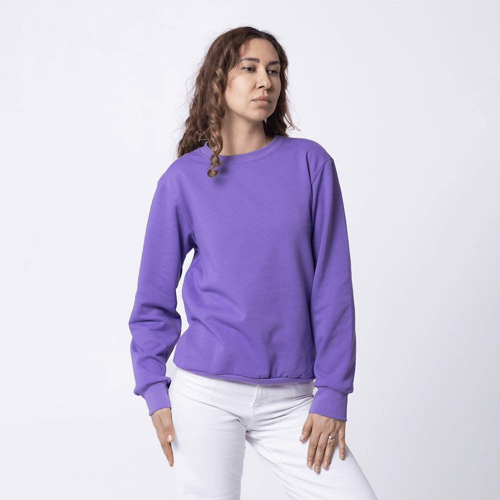 Фиолетовый женский свитшот