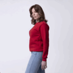 Красный женский свитшот