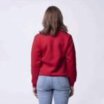 Красный женский свитшот