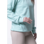 Мятный женский свитшот