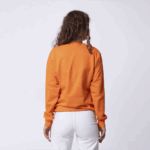Оранжевый женский свитшот